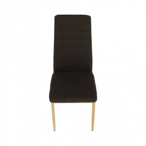 Scaun, material textil maro închis/cadru metalic fag - TP201242 - Img 12
