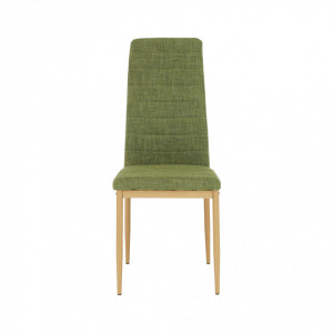 Scaun, material textil verde/cadru metalic fag - TP201240 - Img 7