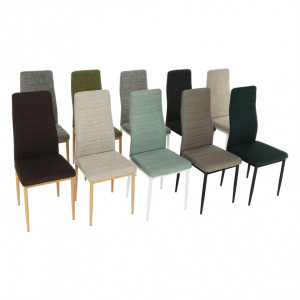 Scaun, material textil verde/cadru metalic fag - TP201240 - Img 15