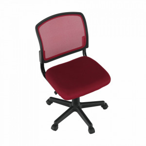 Scaun rotativ, roşu și negru, 47x80/91x42 cm - TP265167 - Img 20