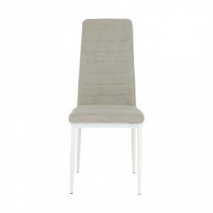 Scaun, textil bej/metal alb - TP201233 - Img 20