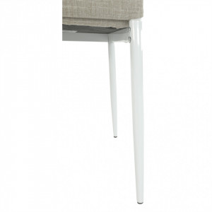Scaun, textil bej/metal alb - TP201233 - Img 11