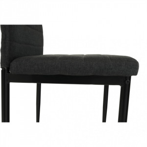 Scaun, textil gri închis/metal negru - TP201236 - Img 6