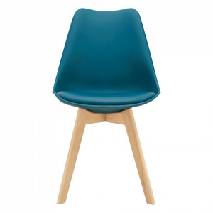 Scaune design, set 2 buc, 81 x 49 x 57 cm, turcoaz - P67291233 - Img 2