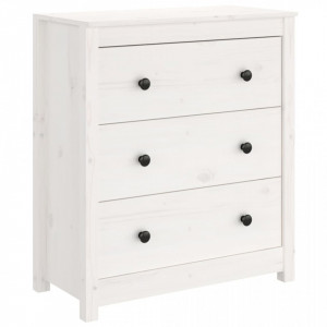 Servantă, alb, 70x35x80 cm, lemn masiv de pin - V813735V - Img 1