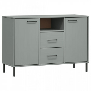 Servantă cu picioare metalice gri 113x40x77 cm lemn - V351019V