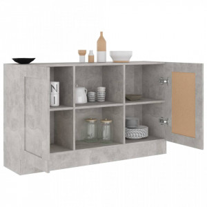 Servanta, gri beton, 120 x 30,5 x 70 cm, PAL - V802781V - Img 4