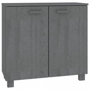 Servantă, gri închis, 85x35x80 cm, lemn masiv de pin - V340494V