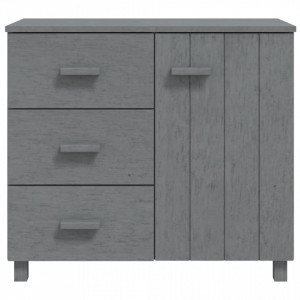 Servantă, gri închis, 90x40x80 cm, lemn masiv de pin - V340430V - Img 3