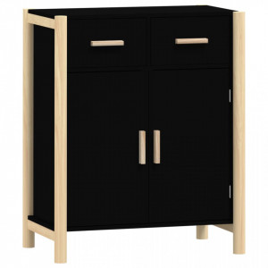 Servantă, negru, 62x38x75 cm, lemn prelucrat - V345676V