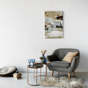 Set de 2 măsuţe de cafea, auriu și negru, 50x50 cm, 42x42 cm - TP276671 - Img 8