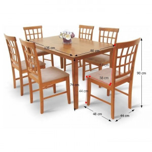 Set dining 1+6, culoarea cireş - TP203061 - Img 3