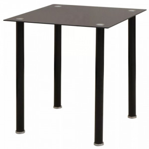 Set masa si scaune de bucatarie, 5 piese, negru - V242933V - Img 2