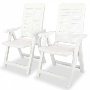 Set mobilier bistro, 3 piese, alb, plastic - V275073V - Img 4