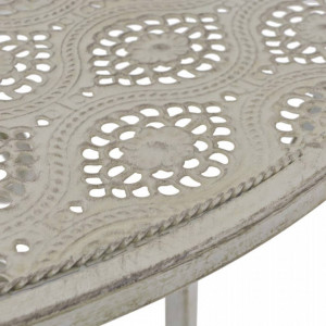Set mobilier bistro, 3 piese, gri, otel - V43153V - Img 4