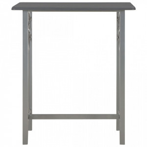 Set mobilier de bar, 3 piese, antracit, lemn si otel - V284397V - Img 3