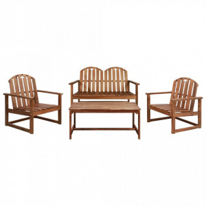 Set mobilier de gradina, 4 piese, lemn masiv de acacia - V44035V