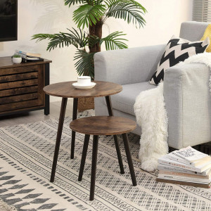 SOMCI10 - Set 2x Masute cafea stil Industrial, 45 x 45 x 50 si 34.5 x 34.5 x 35.5 cm - Img 3
