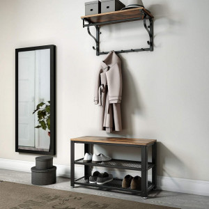 SOPANI2 - Pantofar cu rafturi stil Industrial, 73 x 30 x 45 cm - Img 4