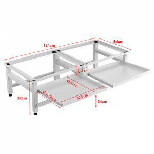 Suport dublu pentru masina spalat, fiecare cu cate 1 raft extensibil - P79595240 - Img 4