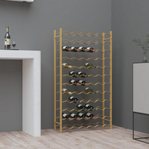 Suport sticle de vin pentru 72 sticle, auriu,metal - V340913V - Img 2
