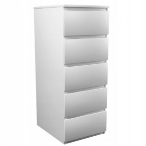 TECOA111 - Comoda 40 x 45 x 111 cm, Alb-Mat - Img 1