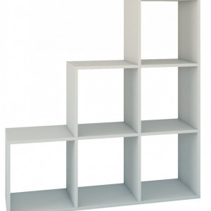TERAA102 - Raft, biblioteca 115 x 30 x 115 cm, Alb-Mat - Img 1