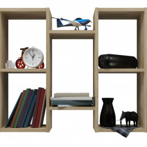 TERAS115 - Raft, rafturi, biblioteca, 129x 20 x 65 cm, Sonoma, PAL - Img 2