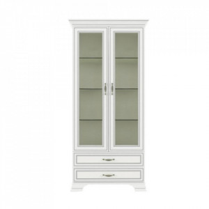 Vitrină cu sertare, woodline crem, 99x212x39,5 cm - TP147845 - Img 8