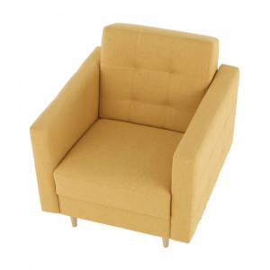 Ansamblu tapiţat, material muştar, 207x94x92 cm - TP213652 - Img 16