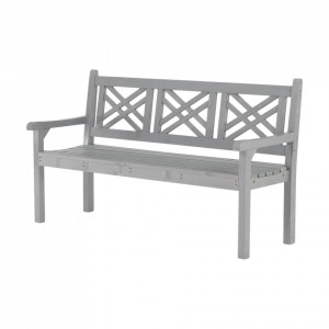 Bancă, băncuță de grădină, gri, 150 cm - TP277764 - Img 19