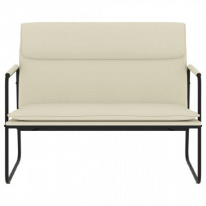 Bancă, crem, 100x64x80 cm, piele ecologică - V351367V - Img 3