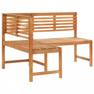 Bancă de colț pentru grădină, 140 cm, lemn masiv de acacia - V312422V - Img 3