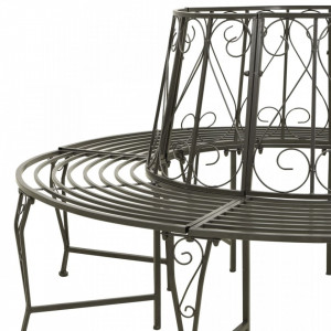 Bancă de copac pentru grădină, 160 cm, oțel - V313033V - Img 4