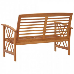 Bancă de grădină, 119 cm, lemn masiv de acacia - V310269V - Img 4