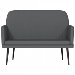 Bancă, gri, 107x80x81 cm, piele ecologică - V351401V - Img 3