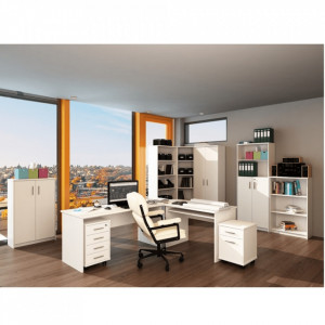 Biblioraft de colţ, alb, 62,7x62,7x186 cm - TP278029 - Img 7