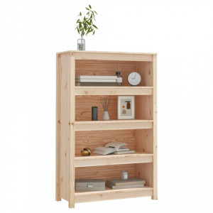 Bibliotecă, 80x35x126 cm, lemn masiv de pin - V821684V - Img 4