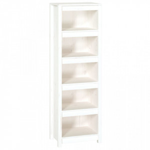Bibliotecă, alb, 50x35x154 cm, lemn masiv de pin - V821715V - Img 1