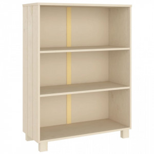 Bibliotecă, maro miere, 85x35x112 cm, lemn masiv de pin - V340484V
