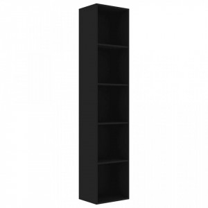 Biblioteca, negru, 40 x 30 x 189 cm, PAL - V800955V - Img 2