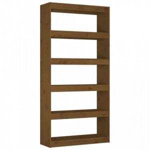 Bibliotecă/Separator cameră maro miere 80x30x167,4 cm lemn pin - V808201V