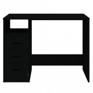 Birou cu sertare, negru, 102x50x76 cm, lemn prelucrat - V823033V - Img 4