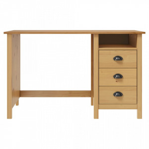 Birou Hill cu 3 sertare, 120x50x74 cm, lemn masiv de pin - V288995V