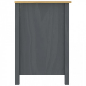 Birou Hill Range cu 3 sertare, gri, 120x50x74 cm, lemn de pin - V288997V - Img 4