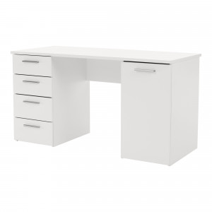 Birou, măsuţă, masă PC, alb, 137 cm - TP94884 - Img 7