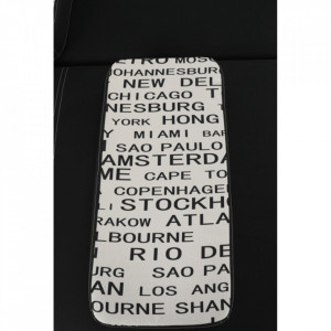 Canapea extensibilă cu spaţiu de depozitare, negru/model, 196x87x75 cm - TP45942 - Img 15