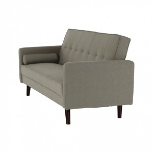 Canapea extensibilă, material gri-maro taupe, 189x76x89 cm - TP234740 - Img 16