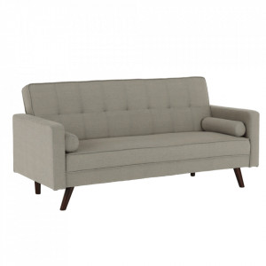 Canapea extensibilă, material gri-maro taupe, 189x76x89 cm - TP234740 - Img 18