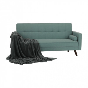 Canapea extensibilă, material verde-mentol, 189x76x89 cm - TP234739 - Img 6